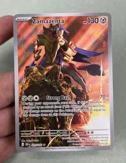 Zamazenta 201/182 Sv10: Destined Rivals Holo Pokemon TCG Card RARE Full Art - Image 1