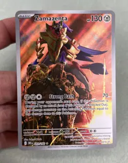 Zamazenta 201/182 Sv10: Destined Rivals Holo Pokemon TCG Card RARE Full Art - Image 2