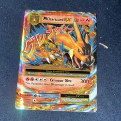 Pokemon TCG M Charizard EX Evolutions Ultra Rare Mega Holo 13/108 220 HP Card - Image 1