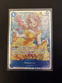 Rebecca OP15-053 SR Adventure on KAMI’s Island ENGLISH ONE PIECE Card NM - Image 1