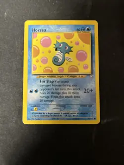 Unlimited) Pokemon HORSEA Card NEO GENESIS Set 62/111 COMMON D1 - Image 1