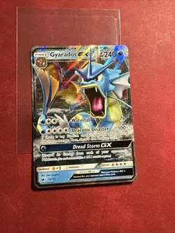 Gyarados GX - 18/111 - Pokemon Crimson Invasion Sun & Moon Ultra Rare Card NM - Image 1