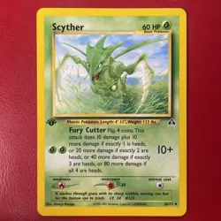 Scyther 46/75 Neo Discovery Regular First Edition Pokemon Card - Image 1