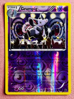 Grumpig 31/124 Reverse Holo | XY Fates Collide | 2016 Pokemon TCG Card | LP - Image 1