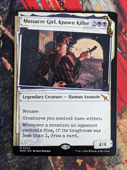 MTG Card: Massacre Girl, Known Kille (Murders at Karlov Manor) SHOWCASE - Image 1
