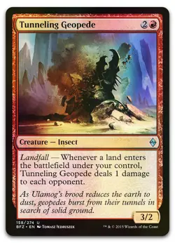 Tunneling Geopede #158 (Foil) (NM) Battle for Zendikar BFZ Magic MTG - Image 1