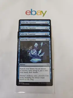 4X Solve the Equation, Strixhaven: School of Mages Magic - LP MTG - Image 1