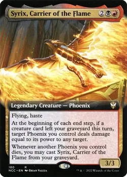 Syrix, Carrier of the Flame Extended Art Regular - New Capenna Commander MTG-NM - Image 1