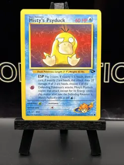 Pokemon Card Misty's Psyduck Gym Challenge 90/132 LP - Image 2