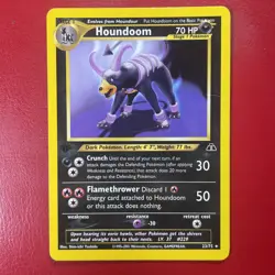 Houndoom 23/75 Neo Discovery Regular First Edition Pokemon Card - Image 1