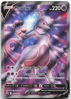 Mewtwo V SWSH229 Holo Promo Sword & Shield Promo Pokemon Holo Near Mint - Image 1