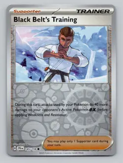 Reverse Holo Black Belt's Training 145/159 Common Journey Together Pokemon - Image 1