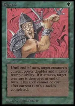 MTG English Berserk Heavy Play Normal Beta - Image 1