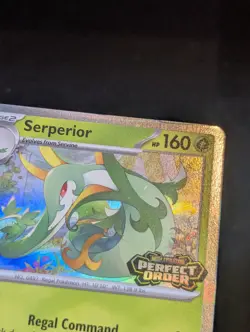 Pokemon Serperior Perfect Order Stage 2 Holo Card MEP 064 HP 160 Attack 100+ - Image 3