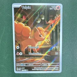 Pokemon TCG Vulpix 138/132 Holo Illustration Rare Card English - Image 1