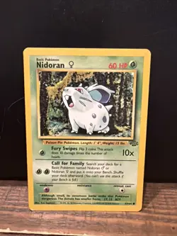 Nidoran F 57/64 Jungle Regular Common-Vintage-Pokemon TCG-Fast Shipping-LP!! - Image 1