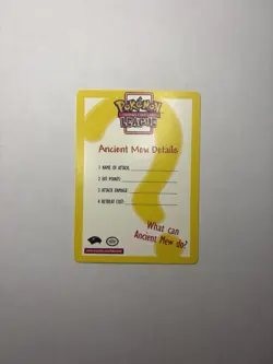 Pokemon Ancient Mew - Ancient Mew Details card - Rare card - Image 2