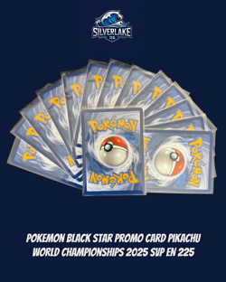 Pokemon Black Star Promo Card Pikachu World Championships 2025 SVP EN 225 - Image 4