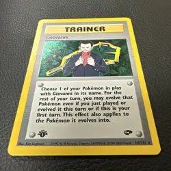 Pokemon TCG Giovanni 18/132 Gym Challenge 1st Edition Holo Rare Trainer 2000 - Image 2