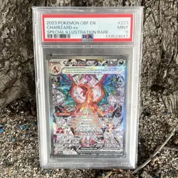 PSA 9 Charizard ex 223/197 SIR Obsidian Flames Pokemon SV03 Scarlet Violet - Image 1