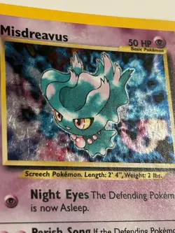 Pokemon TCG Misdreavus Neo Revelation Holo Card 11/64 - Image 5