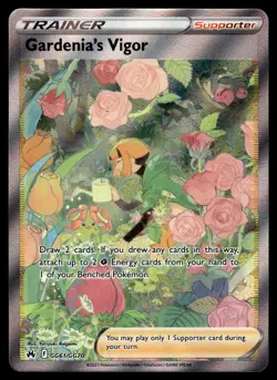 GARDENIA'S VIGOR - GG61/GG70 Rare Ultra Crown Zenith Galarian Gallery Pokemon NM - Image 1