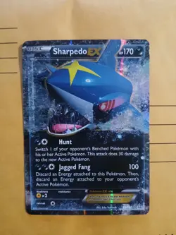 LP Pokemon TCG - Sharpedo EX - 91/160 - Ultra Rare - XY: Primal Clash - Image 1