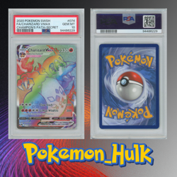 PSA 10 Charizard Vmax 074/073 Champion's Path Secret Rare Full Art Pokemon - Image 1