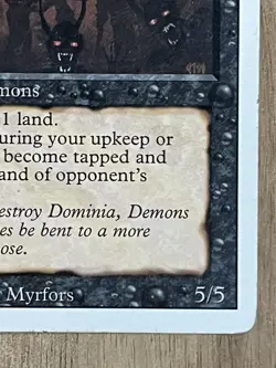 Awesome Magic The Gathering MTG Card Revised Demonic Hordes MP - Image 4