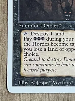 Awesome Magic The Gathering MTG Card Revised Demonic Hordes MP - Image 5