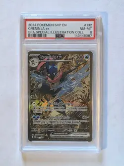 PSA 8 Greninja Ex Special SVP 132 2024 Pokemon Svp En-Sv Black Star Promo - Image 1