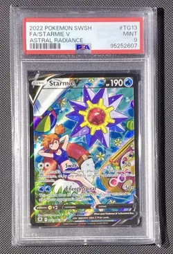 2022 Pokemon SWSH Astral Radiance #TG13 FA/ Starmie V PSA 9 MINT - Image 1