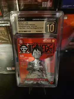 2025 One Piece Monkey D. Luffy SR Magazine Promo ST21-014 CGC 10 Pristine - Image 1