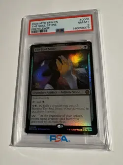 2025 MTG The Soul Stone Marvel's Spider-Man #0066 PreRelease PSA 8 - Image 1
