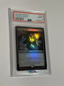 2025 MTG The Soul Stone Marvel's Spider-Man #0066 PreRelease PSA 8 - Image 2