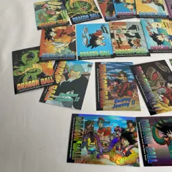 Vintage 1995 Bird Studios Dragon Ball Z Chromium Refractor Cards Lot Of 33 Cards - Image 2
