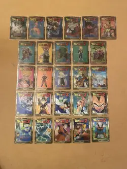 Dragon Ball Z Trading Cards-1989 Lenticolor Series Gold Lot of 26 Cards - Image 1