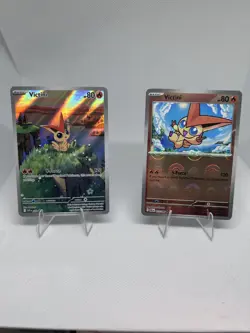 2025 Pokemon Victini 208 White Flare Full Art Black Star Promo Card NM+ - Image 1