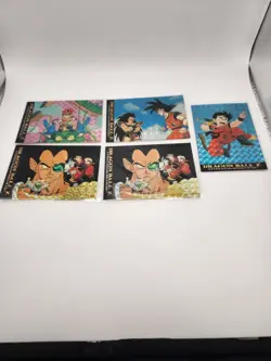 1996 JPP/Amada Dragon Ball Z Prism Prizm Holo Cards Lot of 5 MP DBZ - Image 1