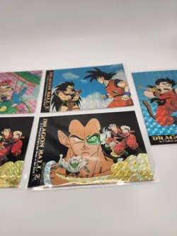 1996 JPP/Amada Dragon Ball Z Prism Prizm Holo Cards Lot of 5 MP DBZ - Image 2