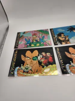 1996 JPP/Amada Dragon Ball Z Prism Prizm Holo Cards Lot of 5 MP DBZ - Image 3