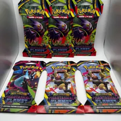Lot of 6 Pokemon TCG Mega Evolution Phantasmal Flames Sleeved Booster Packs NEW! - Image 1