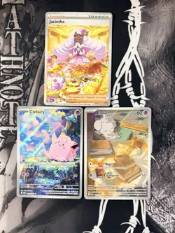 Pokemon Perfect Order Lot of 3 Cards - SIR, IR’s - Clefairy, Espurr, Jacinthe - Image 1