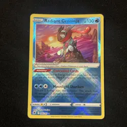 Pokemon TCG Radiant Greninja Astral Radiance Holo Card 046/189 - Image 1