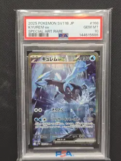 PSA 10 Kyurem ex SAR 168/086 Black Bolt SV11B Scarlet & Violet Pokemon Card - Image 1