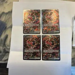 Pokemon Oricorio EX Holo Basic Fire Card Lot (4 Cards) English Nintendo 024 - Image 2