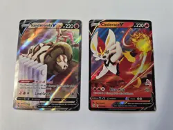 Pokemon Card Sandaconda V Fusion Strike 252 also 043 Cinderace V - Image 1