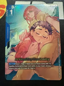 [ENGLISH] Gundam TCG Card Game A Healthy Curiosity - GD03 - 101 R+ Alt Art Foil - Image 1