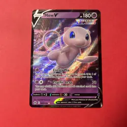 Pokemon TCG Crown Zenith Mew v Holo Ultra Rare Card 060/159 Near Mint NM - Image 1