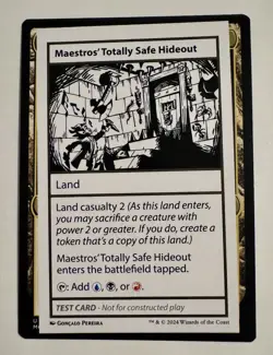 Maestros' Totally Safe Hideout x1 1x Mystery Booster 2 Playtest Card NM MTG - Image 1